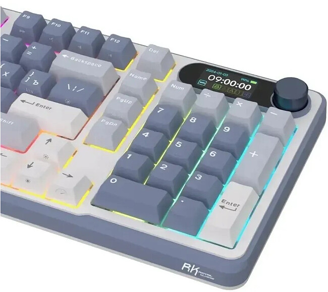 Клавиатура Royal Kludge RK-S98 Cream switch/Ocean Blue