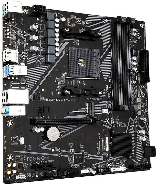 Материнская плата GigaByte A520M DS3H V2 rev.1.1