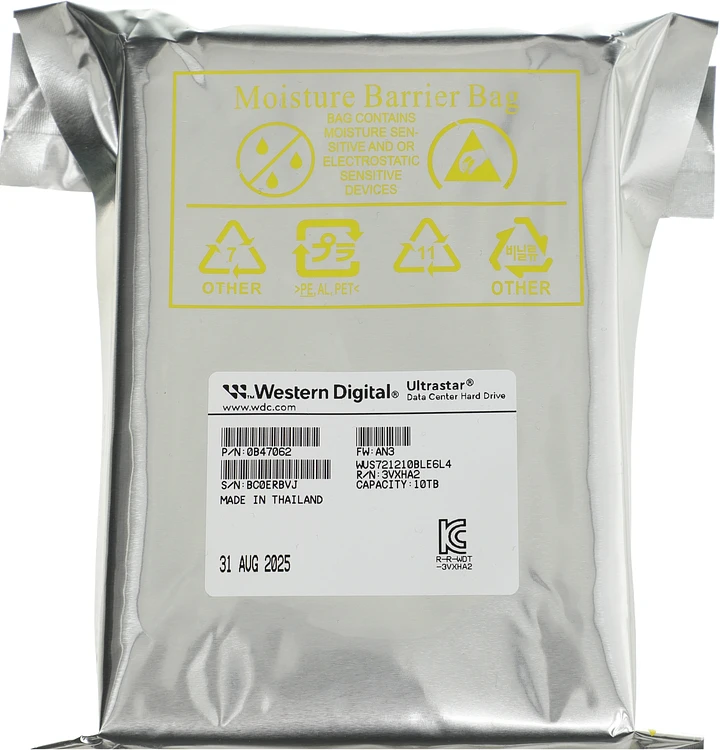 Жесткий диск WD Ultrastar DC HA320 10TB (WUS721210BLE6L4)