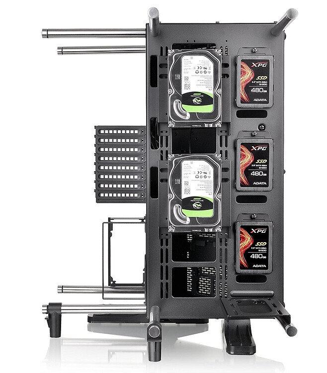 Корпус Thermaltake Core P90 TG ATX без БП черный (CA-1J8-00M1WN-00)