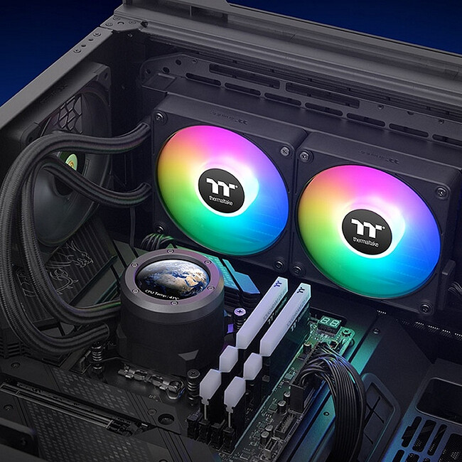 Система жидкостного охлаждения для процессора Thermaltake TH240 V2 Ultra EX ARGB черный (CL-W414-PL12SW-A)