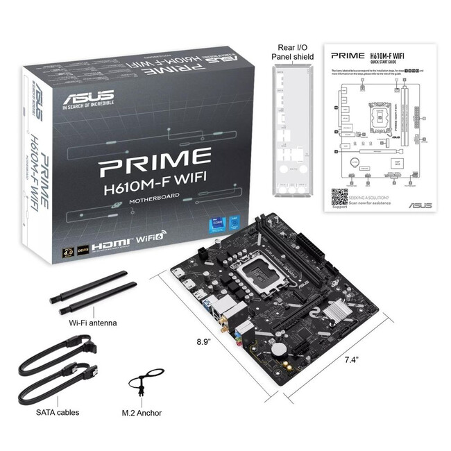 Материнская плата ASUS Prime H610M-F WIFI DDR5 (90MB1NS0-M0EAY0)