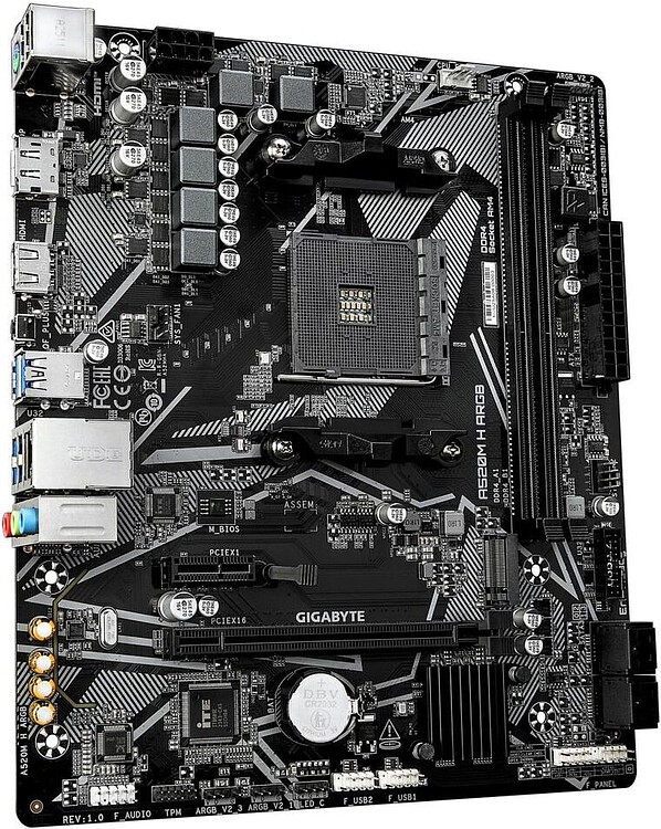 Материнская плата GigaByte A520M H ARGB rev. 1.1