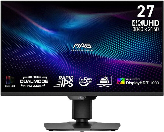 Монитор MSI MAG 274UPDF E16M Black (9S6-3CF09H-029)