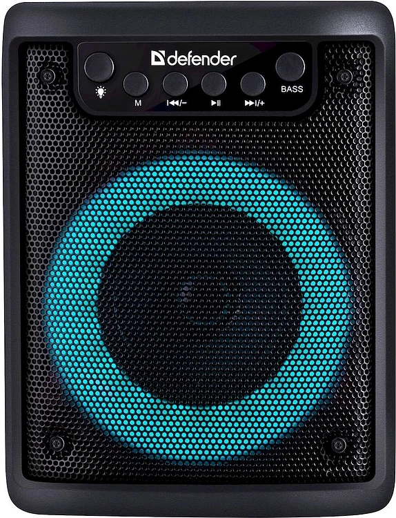 Колонка для вечеринок Defender Funky черный/оранжевый (65053)