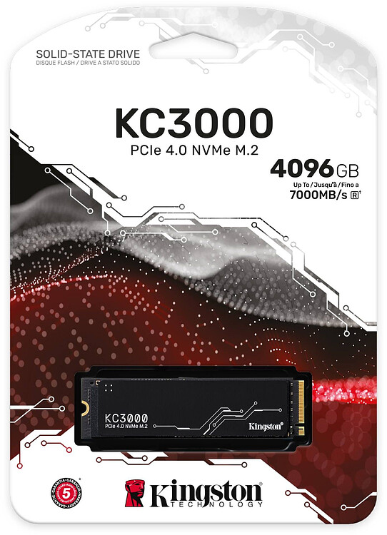 SSD диск Kingston KC3000 4TB (SKC3000D/4096G)