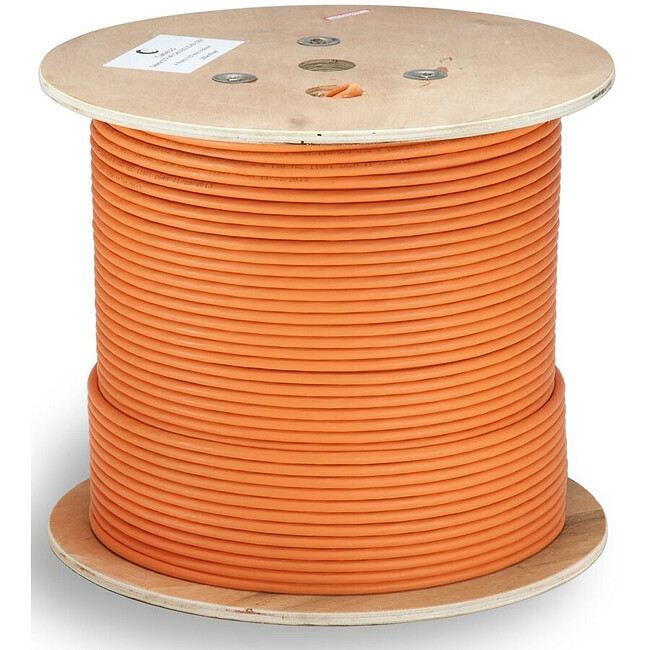 Кабель витая пара Cabeus STP-4P-CAT.6A-SOLID-IN-LSZH оранжевый