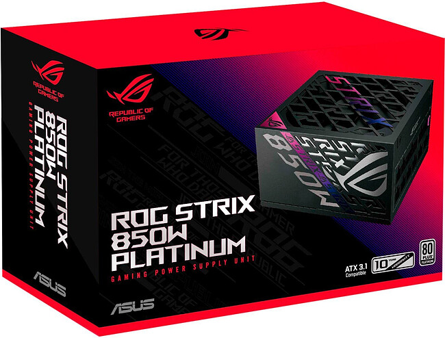 Блок питания Asus ROG-STRIX-850P-GAMING 850W (90YE00W2-B0NA00)