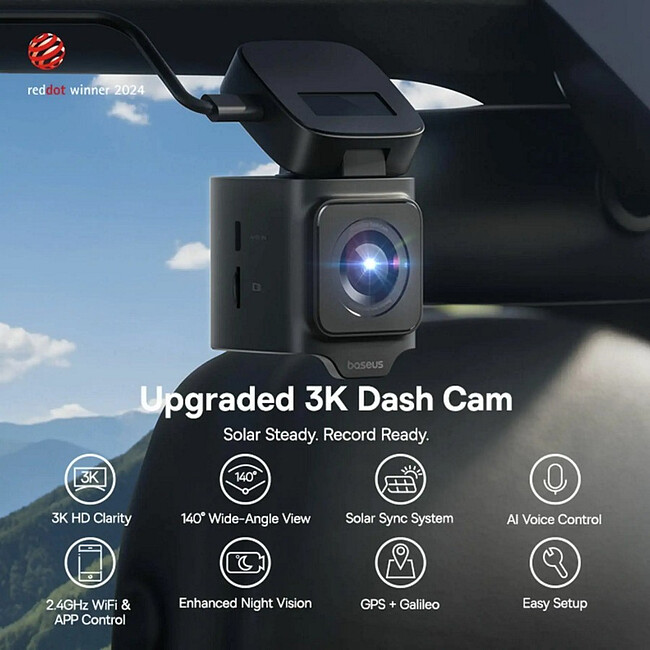 Автомобильный видеорегистратор Baseus Dashcam BS-CM033 Cosmic Black (C10669000123-00)