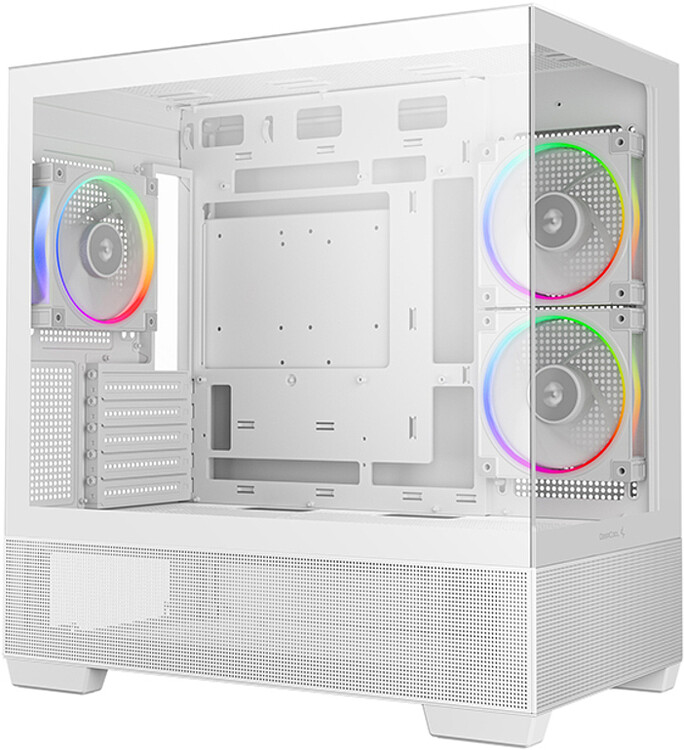 Корпус DeepCool CG380 3F WH ITX без БП белый (R-CG380-WHAGM3-G)