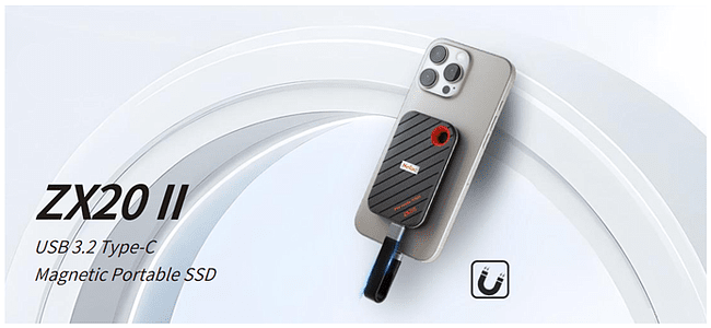 Внешний накопитель Netac ZX20 II 512GB (NT01ZX20II-512-32BK)