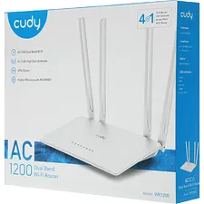 Роутер беспроводной Cudy AC1200 белый (WR1200)