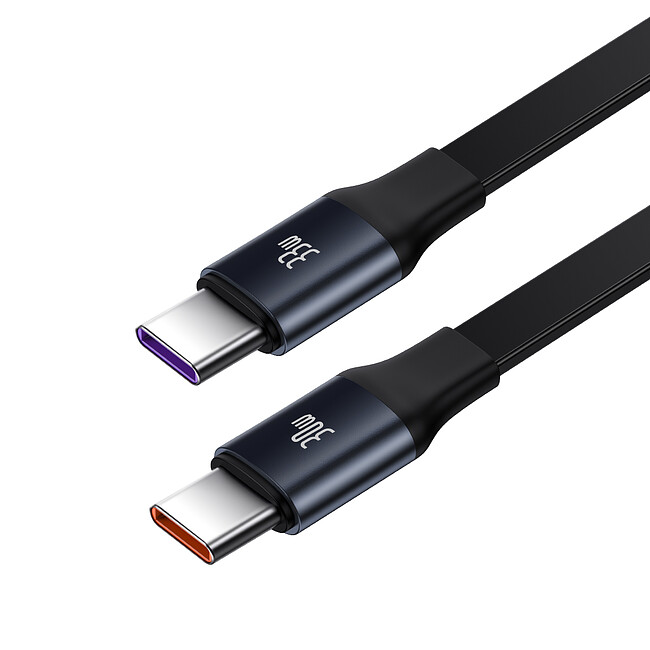 Автомобильное зарядное Baseus Enjoyment Retractable 2-in-1+C 33W Black (C00035500111-00)