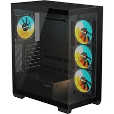 Корпус Gigabyte C500 Panoramic Stealth без БП черный (GB-C500P ST)