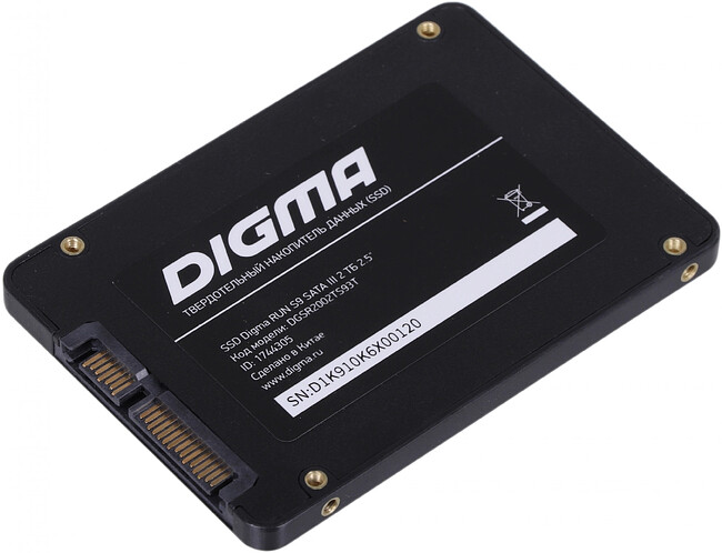 SSD диск Digma Run S9 2TB (DGSR2002TS93T)