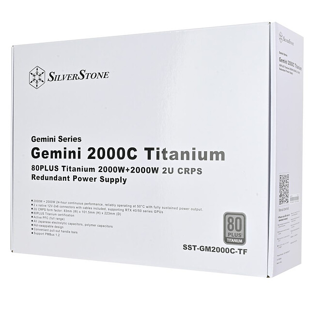 Блок питания Silverstone SST-GM2000C-TF 2000W (G540GT200C8F220)