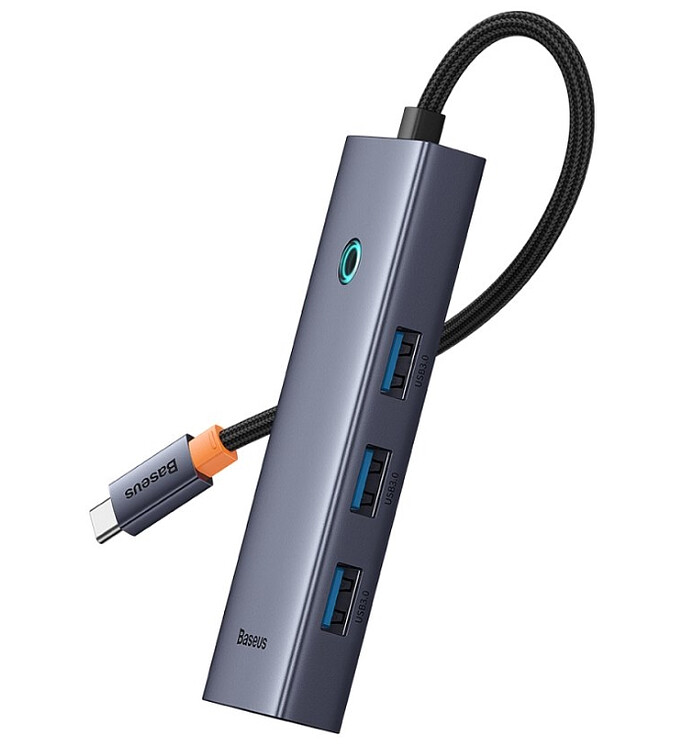 USB-хаб Baseus BS-OH108 Space Grey (B0005280A813-03)