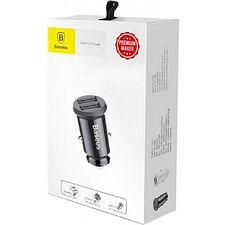 Автомобильное зарядное Baseus Circular Plastic Black (CCALL-YD01)
