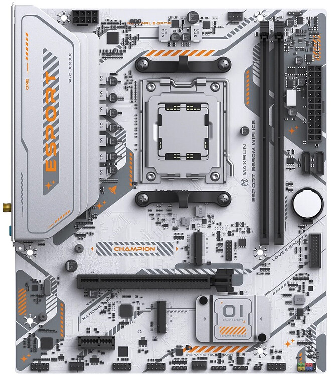 Материнская плата Maxsun MS-eSport B650M WIFI6 Ice