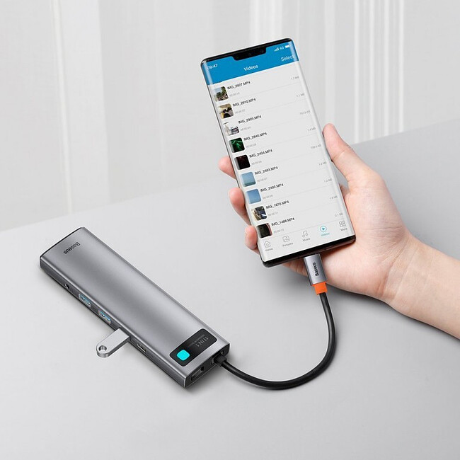 USB-хаб Baseus Metal Gleam Space Gray (CAHUB-CT0G)