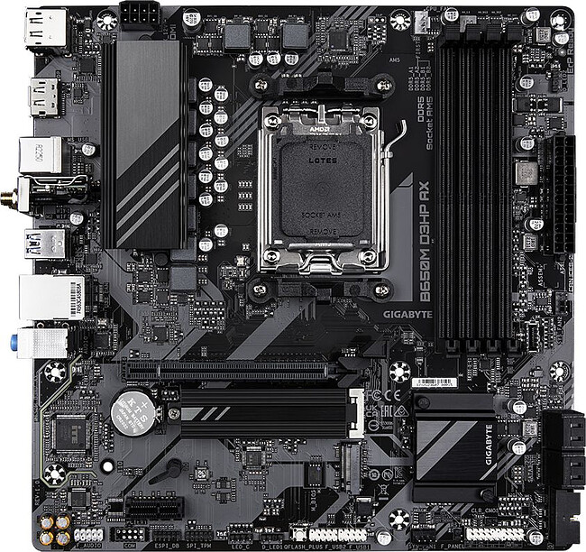 Материнская плата GigaByte B650M D3HP AX rev. 1.3