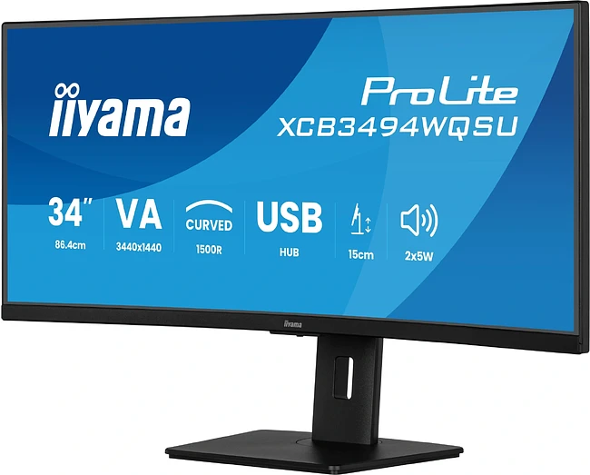 Монитор Iiyama ProLite XCB3497WQSNPH-B1 черный