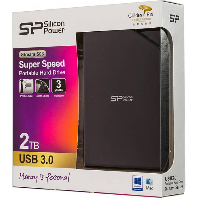 Внешний накопитель Silicon-Power 2TB SP020TBPHDS03S3K