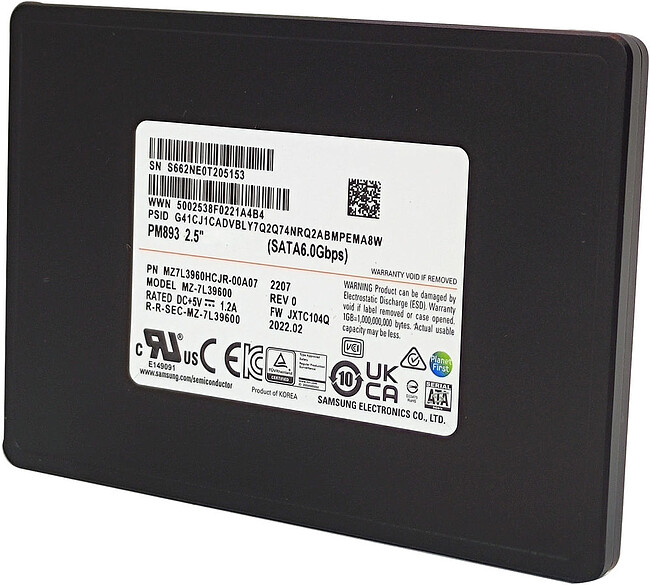 SSD диск Samsung PM893 1.92TB (MZ7L31T9HBLT-00A07)