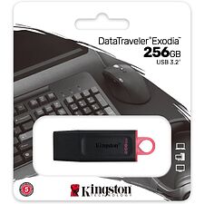 USB Flash-накопитель Kingston DataTraveler Exodia черный/красный (DTX/256GB)