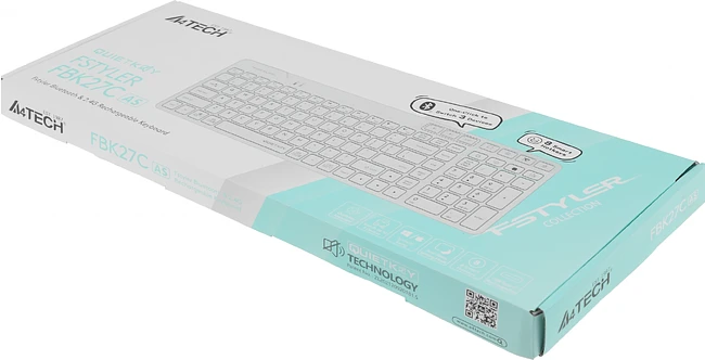 Клавиатура A4Tech Fstyler FBK27C AS белый