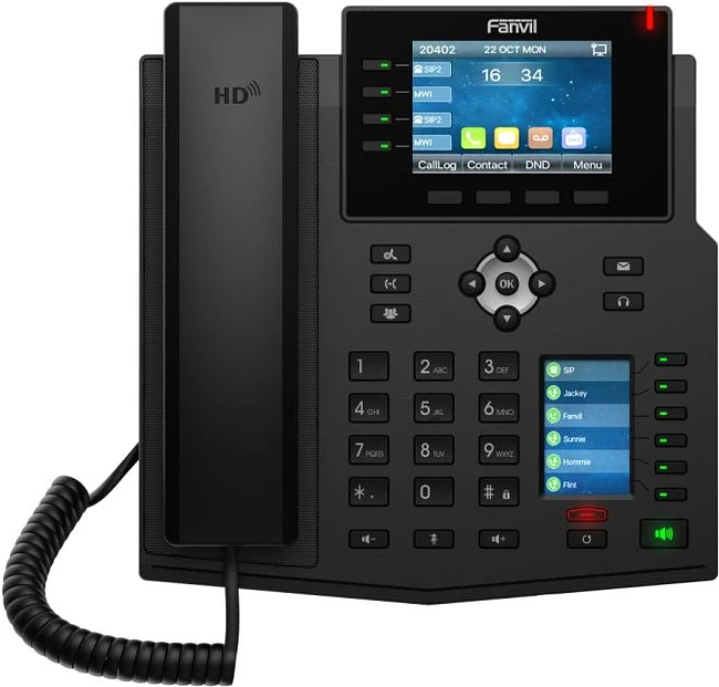 IP-телефон Fanvil X5U V2 черный