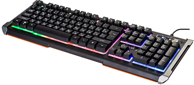 Клавиатура Oklick 710G Black Death черный/серый (476393)