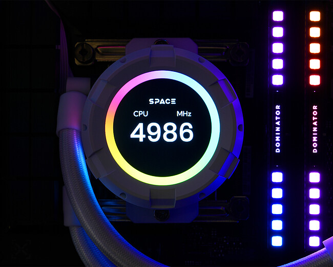 Система жидкостного охлаждения для процессора ID-Cooling SL360 XE White