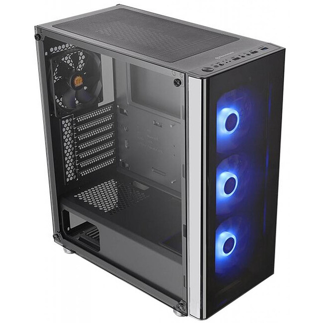 Корпус Thermaltake V200 Tempered Glass RGB Edition без БП Black (CA-1K8-00M1WN-01)
