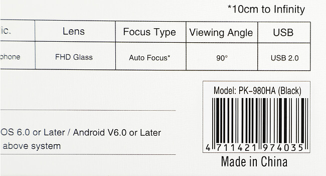 Веб-камера A4Tech PK-980HA черный