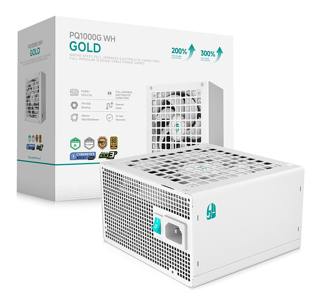 Блок питания DeepCool PQ1000G WH ATX 1000W (R-PQA00G-FD0W-WGEU-V1)