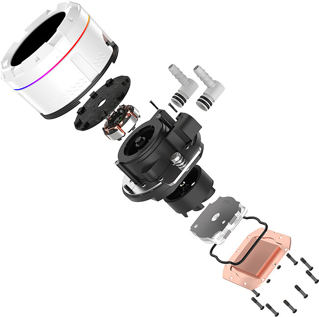 Система жидкостного охлаждения для процессора ID-Cooling SL360 XE White