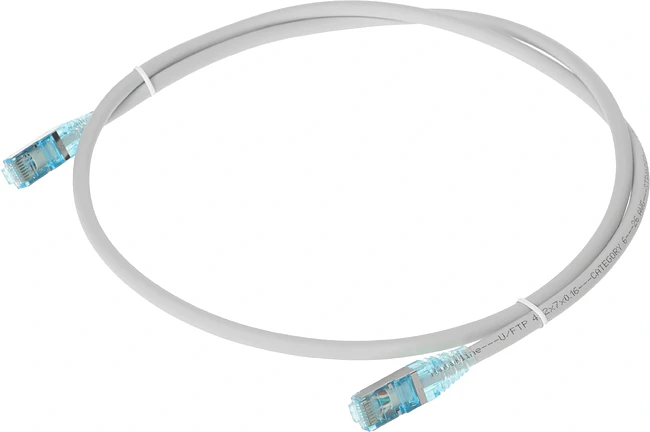 Патч-корд Hyperline PC-LPM-STP-RJ45-RJ45-C6-1M-LSZH-GY