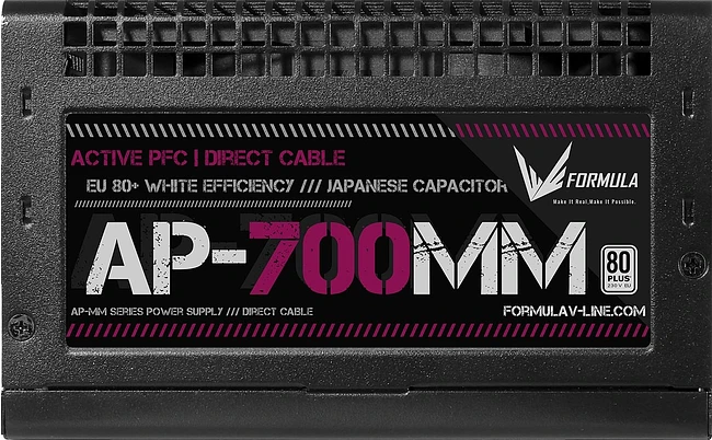 Блок питания Formula V Line ATX 700W 80 Plus (AP-700ММ)