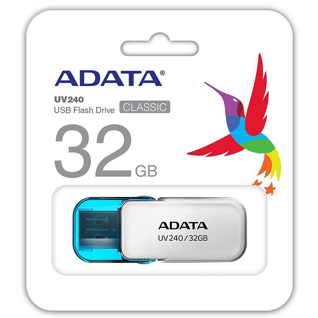 USB Flash-накопитель A-Data UV240 32GB White (AUV240-32G-RWH)