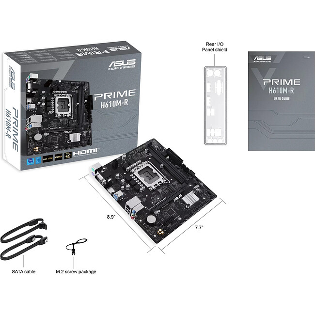 Материнская плата ASUS Prime H610M-R-SI (90MB1GL0-M0ECY0)