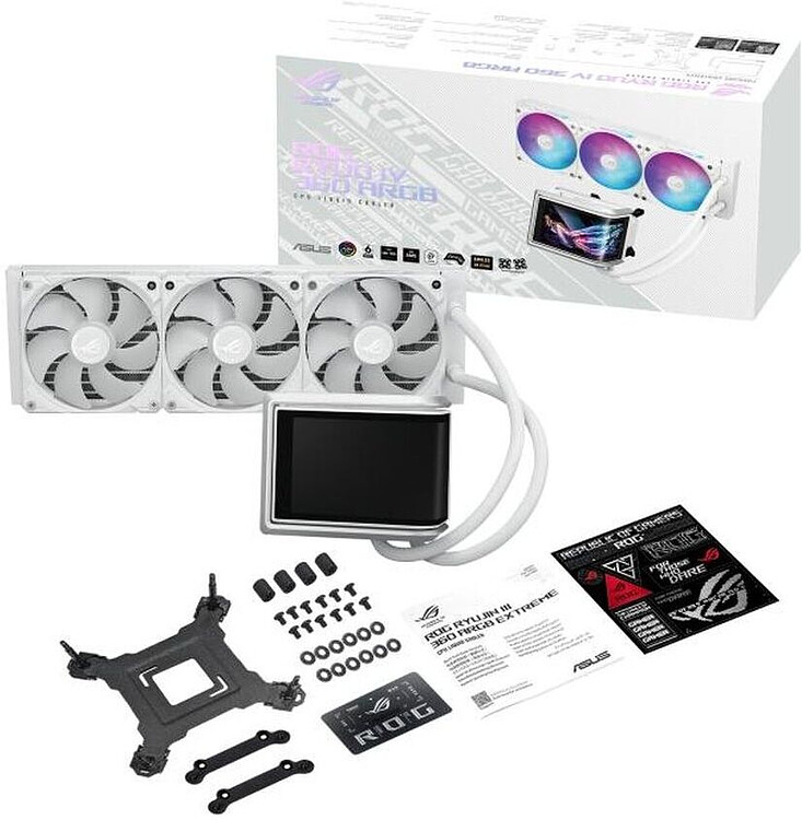 Cистема жидкостного охлаждения для процессора Asus ROG RYUO IV 360 ARGB White (90RC01N2-B0EAY0)