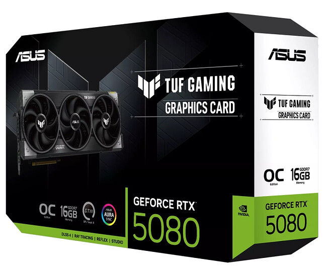 Видеокарта Asus TUF Gaming GeForce RTX 5080 16GB GDDR7 OC Edition (TUF-RTX5080-O16G-GAMING)