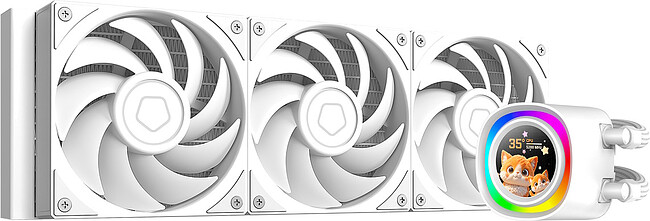 Система жидкостного охлаждения для процессора ID-Cooling FX360 LCD PE White