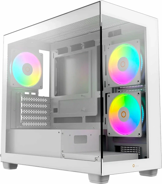 Корпус Ocypus Gamma C52 WH ARGB mATX без БП (Gamma-C52-WHD300XX-GL)
