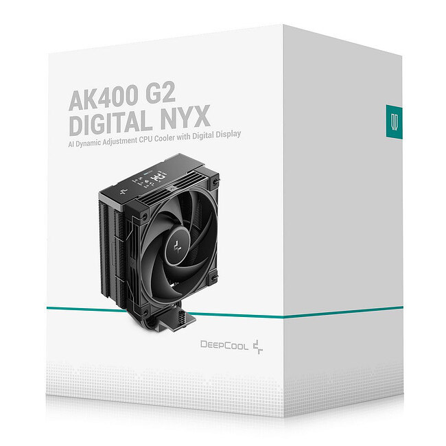 Кулер для процессора DeepCool AK400 G2 Digital NYX черный (R-AK400G2-BKNNMN-GJD-1) + термопаста DeepCool DS9 3.5г (R-DS9-GY035C-G)