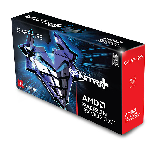 Видеокарта Sapphire RX 9070XT Nitro+ OC 16GB GDDR6 (11348-01-20G)