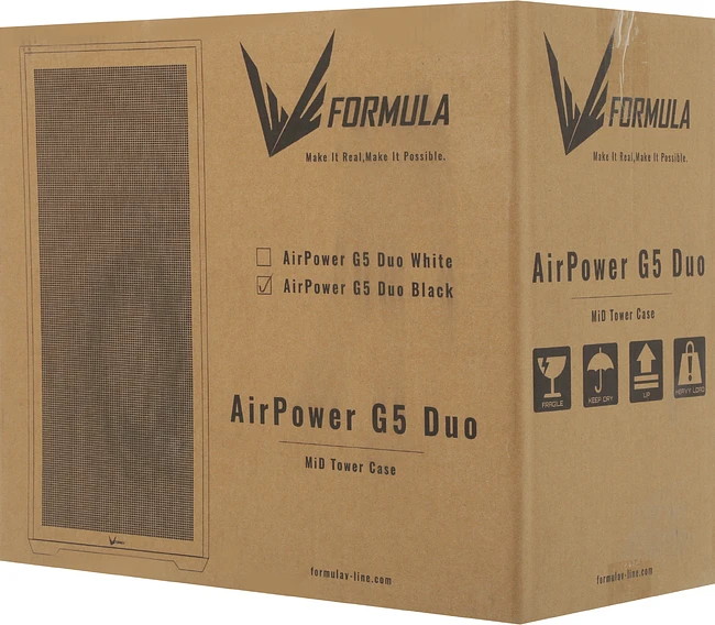 Корпус Formula V Line Air Power G5 Duo черный без БП