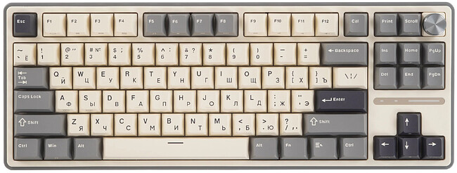 Клавиатура Royal Kludge RK R87 Pro Half Grey/Brown switch