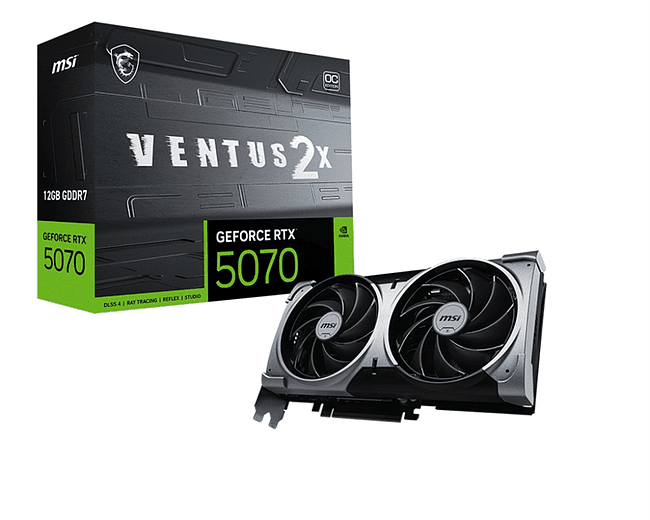Видеокарта MSI GeForce RTX 5070 Ventus 2X OC 12GB GDDR7 (912-V532-003)
